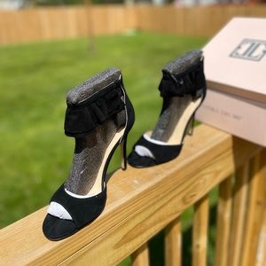 Ivanka Trump Sexy Rich Black Suede Heels.